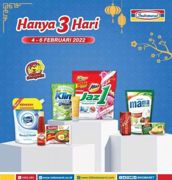 Katalog Promo Indomaret Hanya 3 Hari Periode 4-6 Februari 2022
