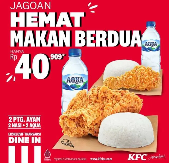 Promo KFC Mei-Agustus 2023, Paket Jagoan Hemat Berdua 