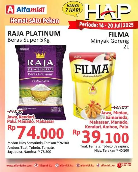 Promo Alfamidi Hemat Satu Pekan Periode 14-20 Juli 2025