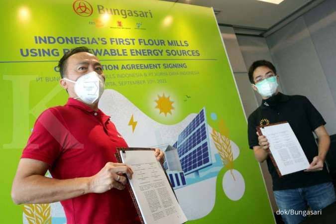 Bungasari produsen terigu pertama Indonesia gunakan sumber energi terbarukan 