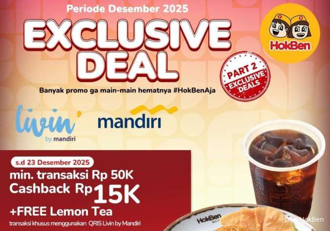 Promo HokBen dan Mandiri Terbaru Desember 2025, Ada Diskon Rp 50.000