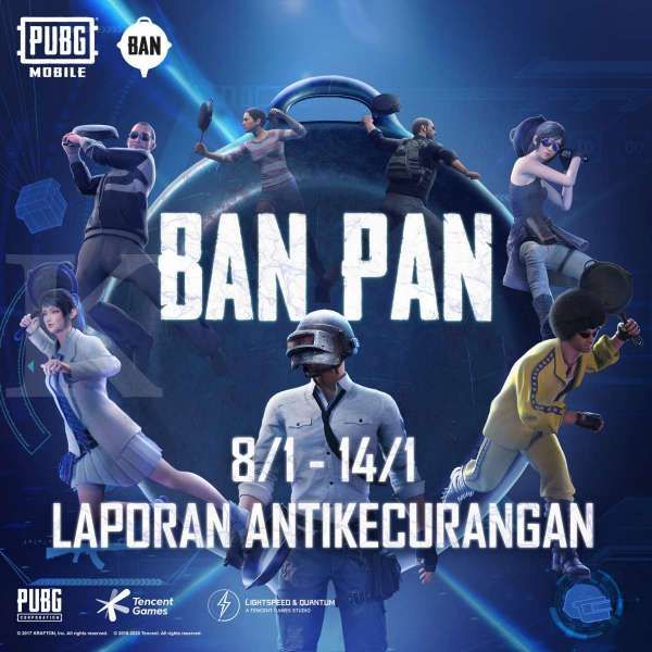 Ban Pan cheater PUBG Mobile