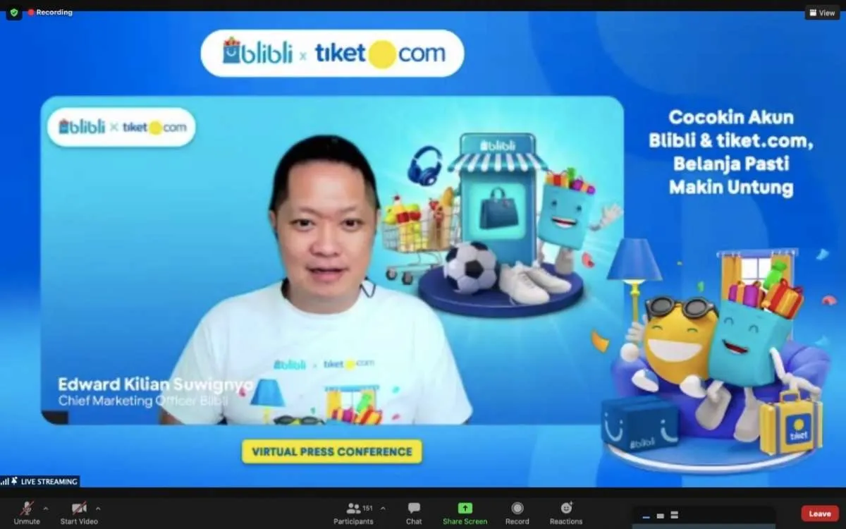 Integrasi Akun Pengguna Blibli & tiket.com Jadi Sinergi Perdana E-Commerce & OTA