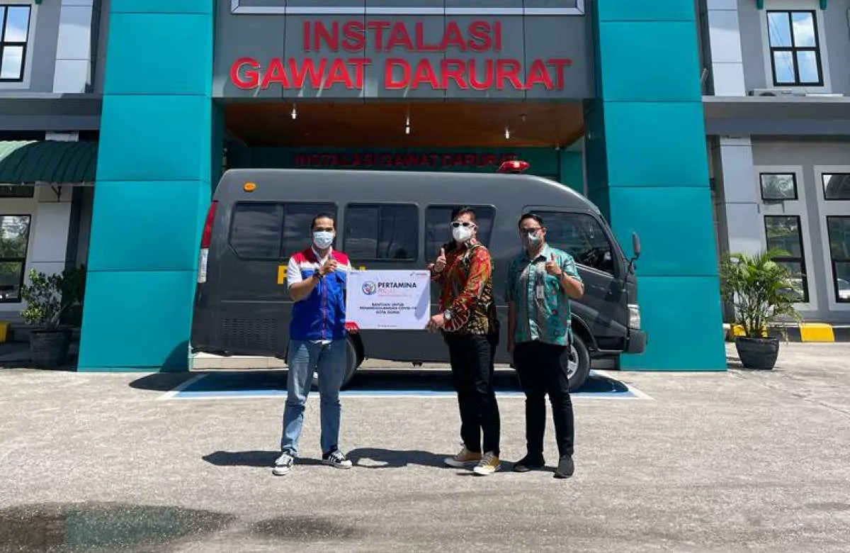 Pertamina salurkan ratusan dosis vaksin serta air purifier di Dumai dan Pekanbaru