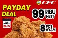 Promo Payday Deal CFC sampai 27 Oktober, Nikmati 8 Ayam Goreng Cuma Rp 99.000