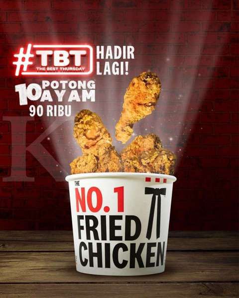 Promo KFC terbaru 26 Agustus 2021, The Best Thursday hadir lagi.