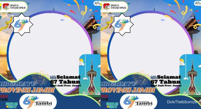 25 Twibbon HUT Provinsi Jambi 2024 yang Diperingati Setiap 6 Januari
