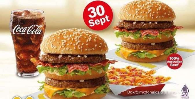 Promo McD Spesial 30 September 2022, Promo Big Mac Burger Beli 1 Gratis 1 