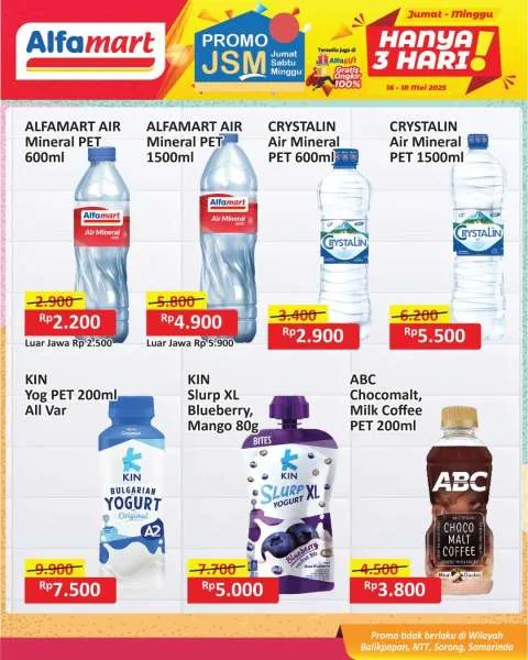 Promo JSM Alfamart Periode 16-18 Mei 2025