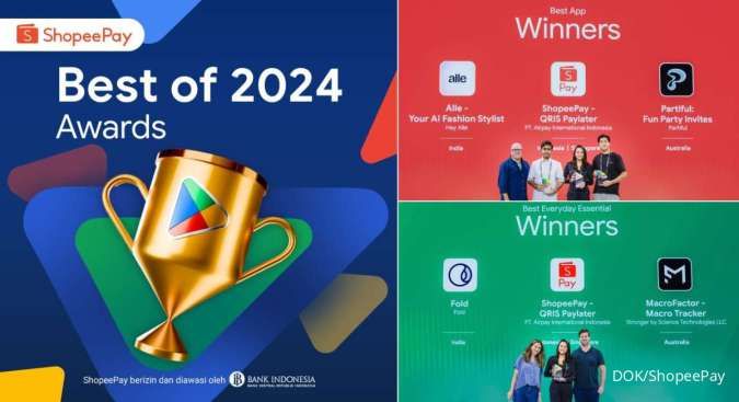 ShopeePay Dinobatkan Sebagai Aplikasi Terbaik Indonesia 2024 oleh Google Play 