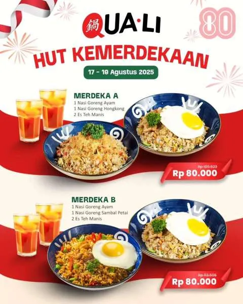 Promo Quali HUT Kemerdekaan Paket Komplit Berdua