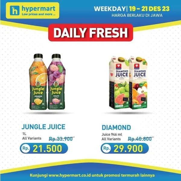 Promo Hypermart Hyper Diskon Weekday Periode 19-21 Desember 2023