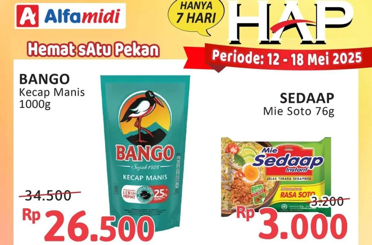 Katalog Promo Alfamidi Hemat Satu Pekan Periode 12-18 Mei 2025, Cek di Sini!