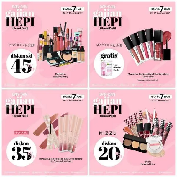 Promo DAN+DAN Gajian Hepi 25-31 Desember 2021