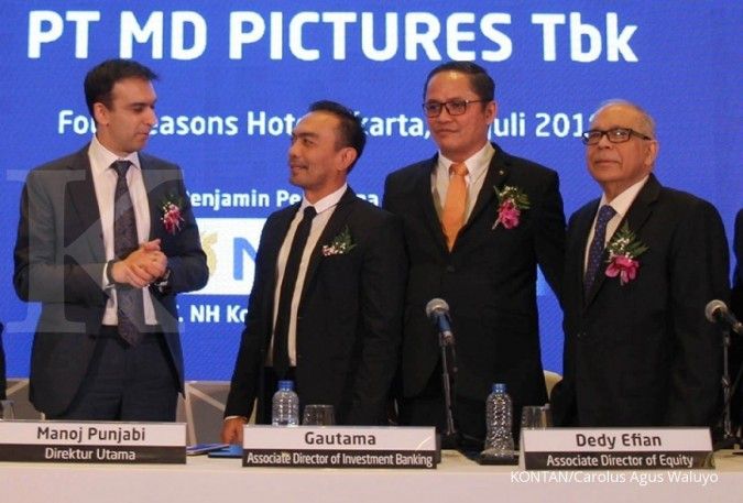 MD Pictures mencatatkan penjualan Rp 232,8 miliar hingga kuartal III-2018