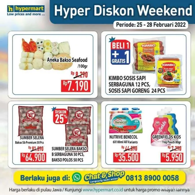 Promo Hypermart Hyper Diskon Weekend Periode 25-28 Februari 2022