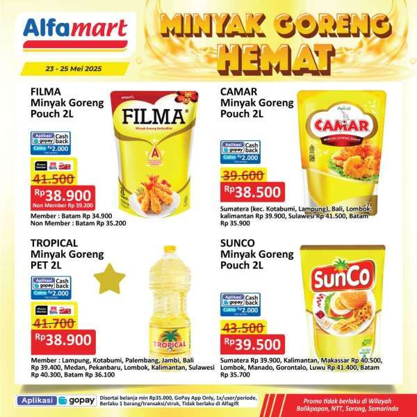 Promo Minyak Goreng Hemat di Alfamart 23-25 Mei 2025