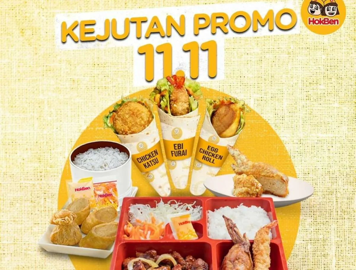 Promo 11.11 Hokben, Ada 4 Promo Berbeda Sekaligus dengan Harga Rp 11.000