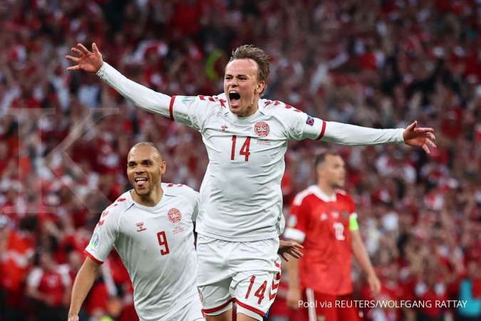 Jadwal Euro 2020 Wales vs Denmark di babak 16 besar