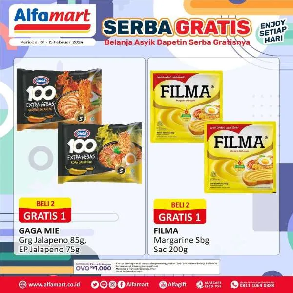 Promo Alfamart Serba Gratis Periode 1-15 Februari 2024