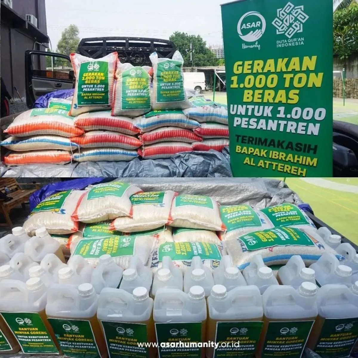 Asar Humanity Luncurkan Gerakan 1000 ton Beras untuk 1000 Pesantren