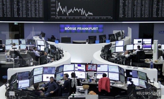 Bursa Eropa jatuh untuk hari ketiga