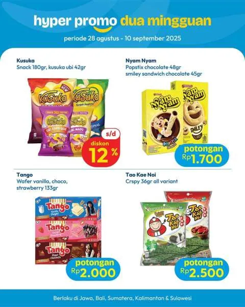 Promo Hypermart Dua Mingguan Periode 28 Agustus-10 September 2025