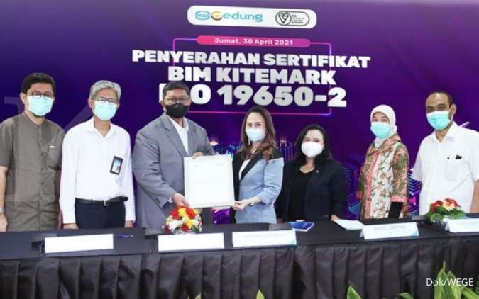 WEGE Kontraktor Pertama di Indonesia Kantongi Sertifikat BIM ISO 19650-1 Kitemark dan 19650-2 Kitemark