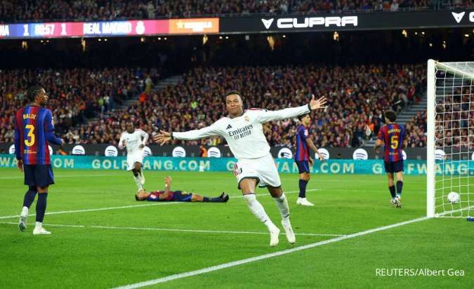 Rating Pemain Barcelona vs Real Madrid: Mbappe Terbaik, Los Blancos Menang 2-1