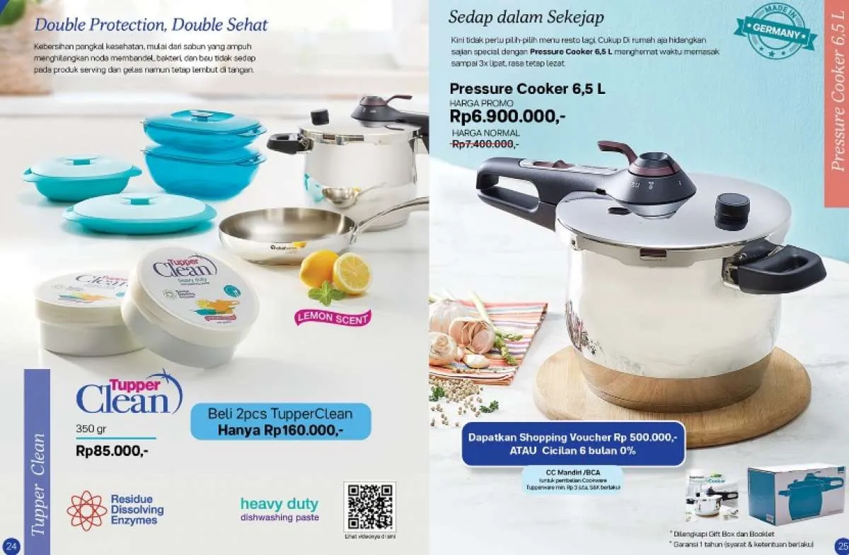 Katalog promo Tupperware Agustus 2020 khusus alat masak dan bikin kue, banyak diskon