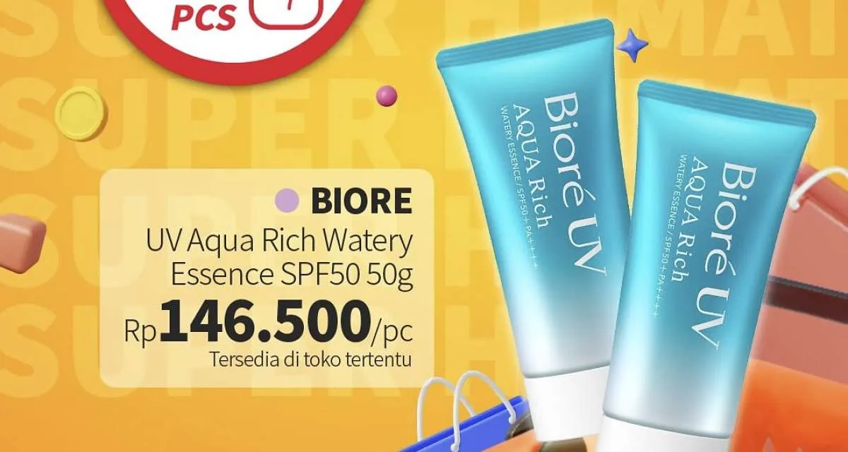 Promo Guardian Super Hemat 8-21 Agustus 2024, Tambah Rp 1.000 Dapat 2 Sunscreen Biore